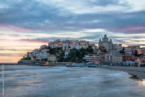 Porto Maurizio, Imperia, tramonti e oa blu photo