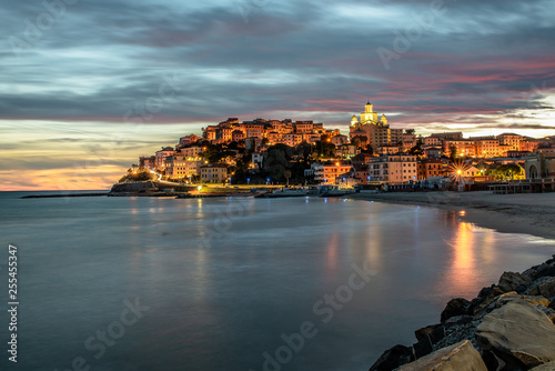 Porto Maurizio, Imperia, tramonti e oa blu photo