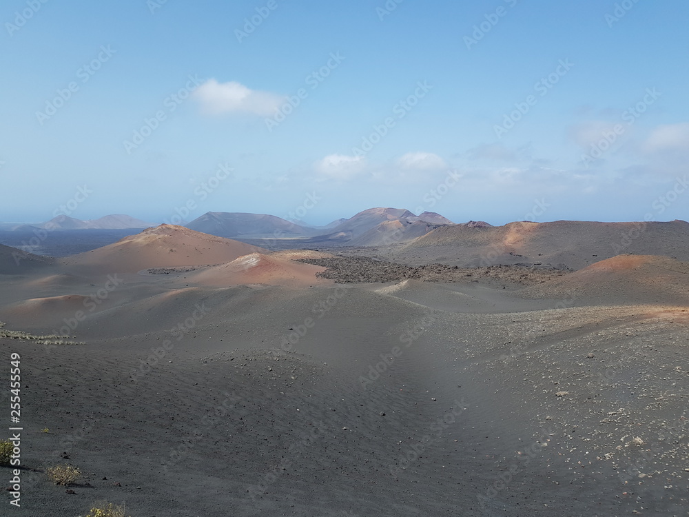 Landscape in National Park Timanfaya on Lanzarote