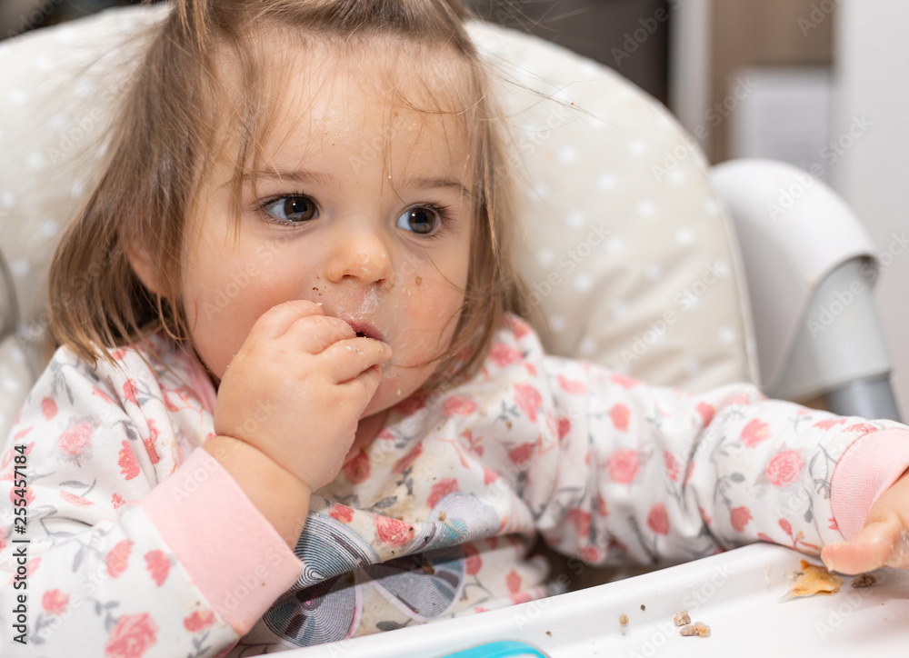 Eat. Hands. Baby Girl. Funny. Cute. Meal. Body. Part Eat. Hands. Baby Girl. Funny. Cute. Meal. Body. Part