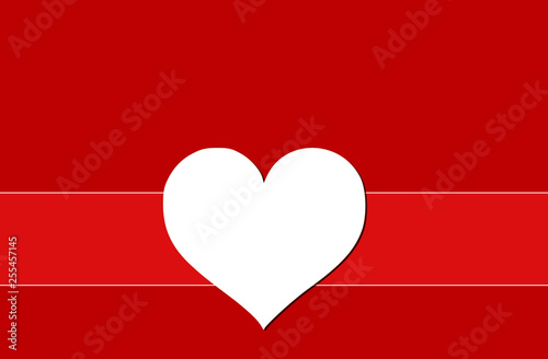 Free Download Frame of red hearts on Valentine's Day. Empty space for your text. White background - GFXLoad