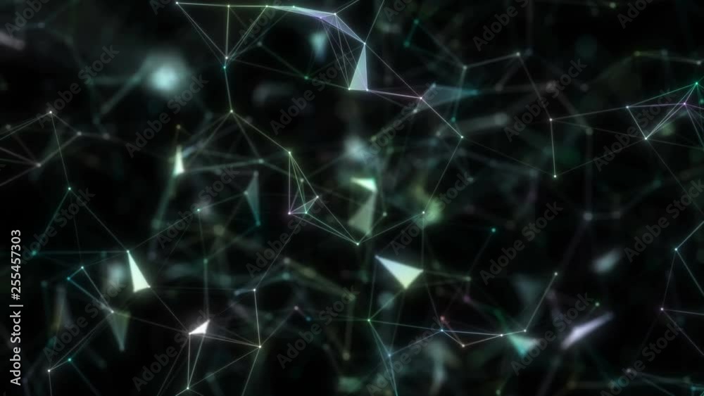 A beautiful space-floating structure. Macro shooting.Futuristic technology abstract background. Beautiful plexus. Business Concept.