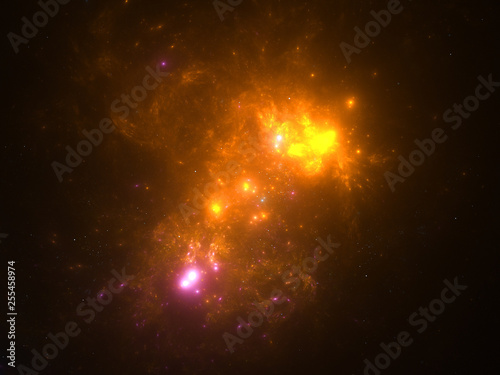 Starfield  stars and space dust scattered throughout the universe. Vast open interstellar space  cosmic abstract artwork. Glowing cloud nebula  interplanetary travel  astral artwork.