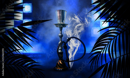 Hookah on the background of...