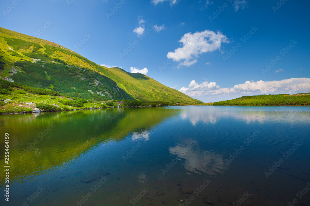Beautiful lake landscape in Romania