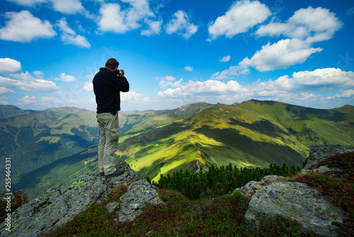 Mountain landscape hiker photographer © bdavid32