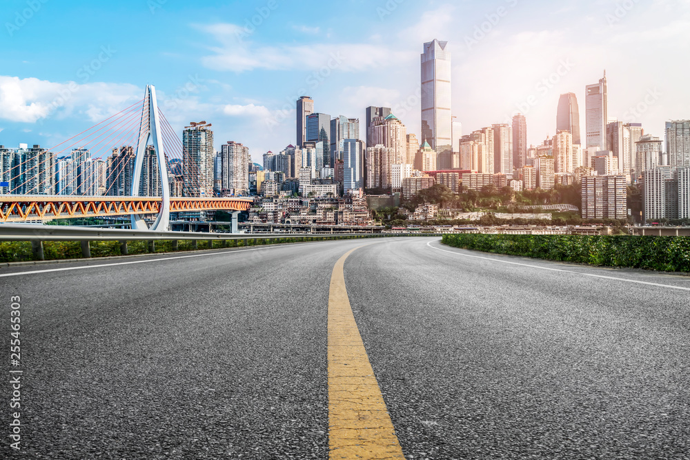 Urban Road, Highway and Construction Skyline Urban Road, Highway and Construction Skyline