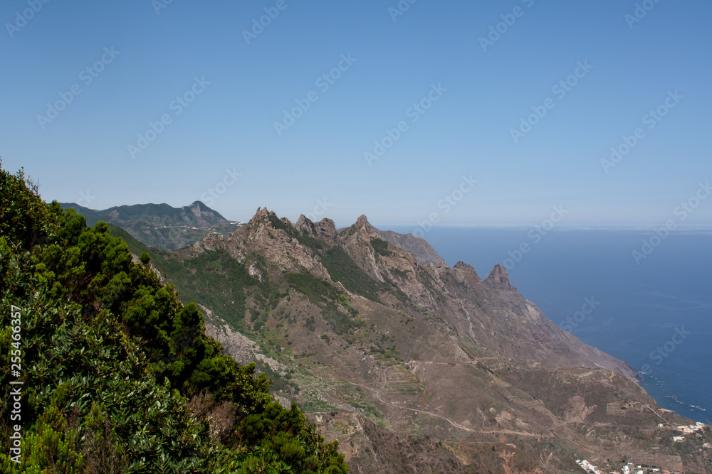 Far view over the Anaga coast