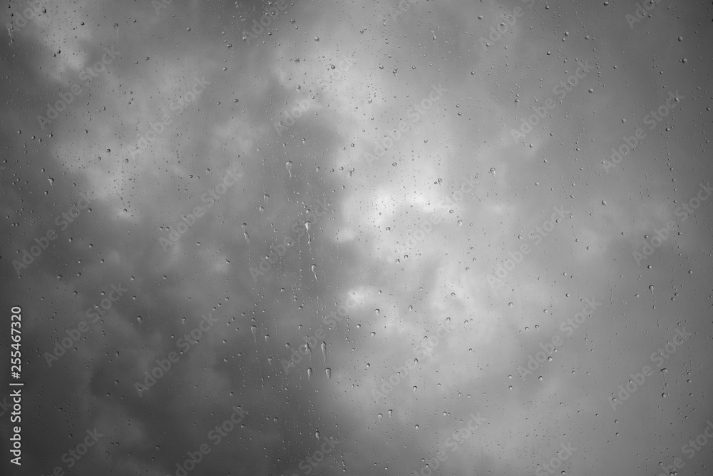 Obraz premium Regennasse Windschutzscheibe - Textur