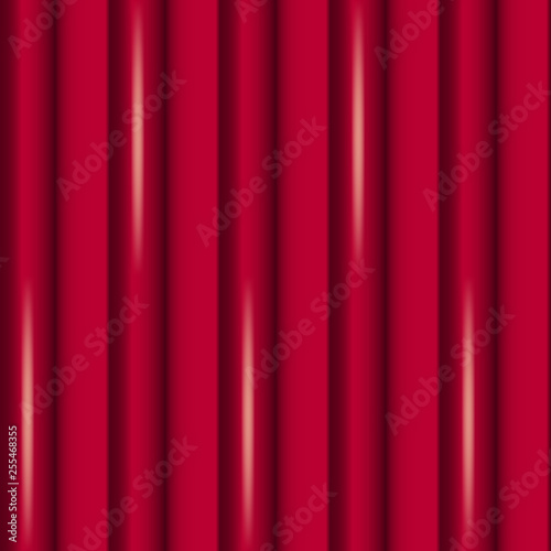 Vector Abstract Background of Red Curtains. Illustration looks like Silk Curtains, Usable like Pattern, Seamless, Backdrop, Packaging, Wrapping and so on