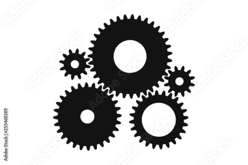 Mechanical Gears Isolated Vector