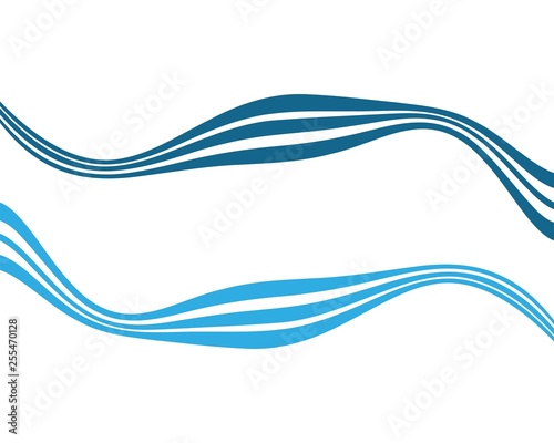 Water wave vector illustration