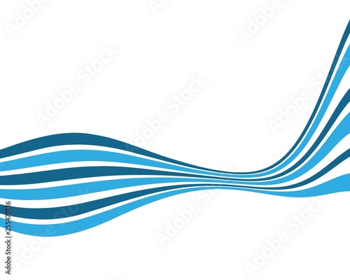 Water wave vector illustration