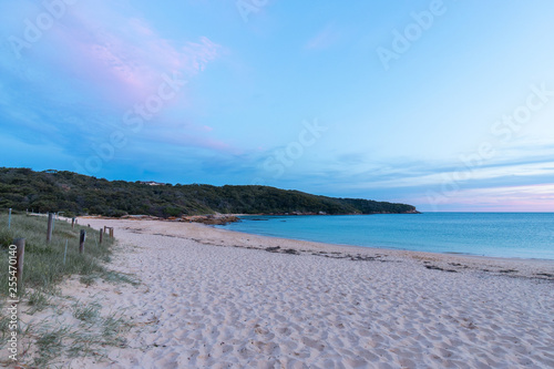 Empty Congwong beach after sunset. Sydney, Australia. photo