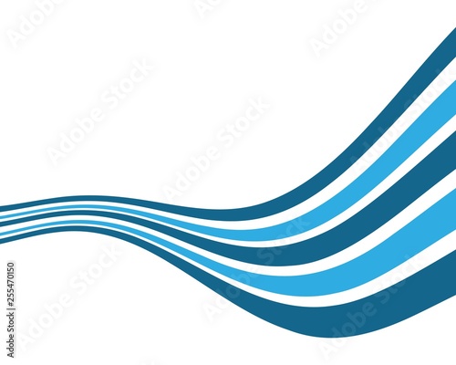 Water wave vector illustration