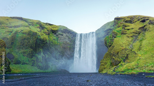 Skogafoss Waterfall  the beautiful Waterfalls of South-Iceland.