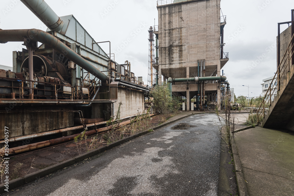 Industrial buildings in an abandoned factory Industrial buildings in an abandoned factory
