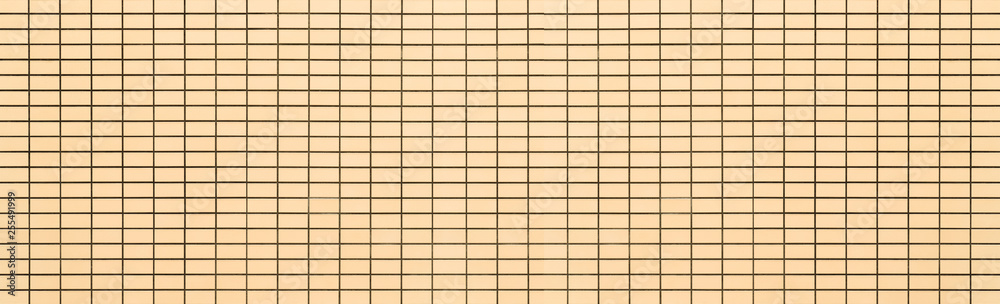 Panorama of Brown brick wall tile texture and background seamless Panorama of Brown brick wall tile texture and background seamless