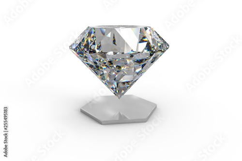 luxury diamond gem  3d rendering