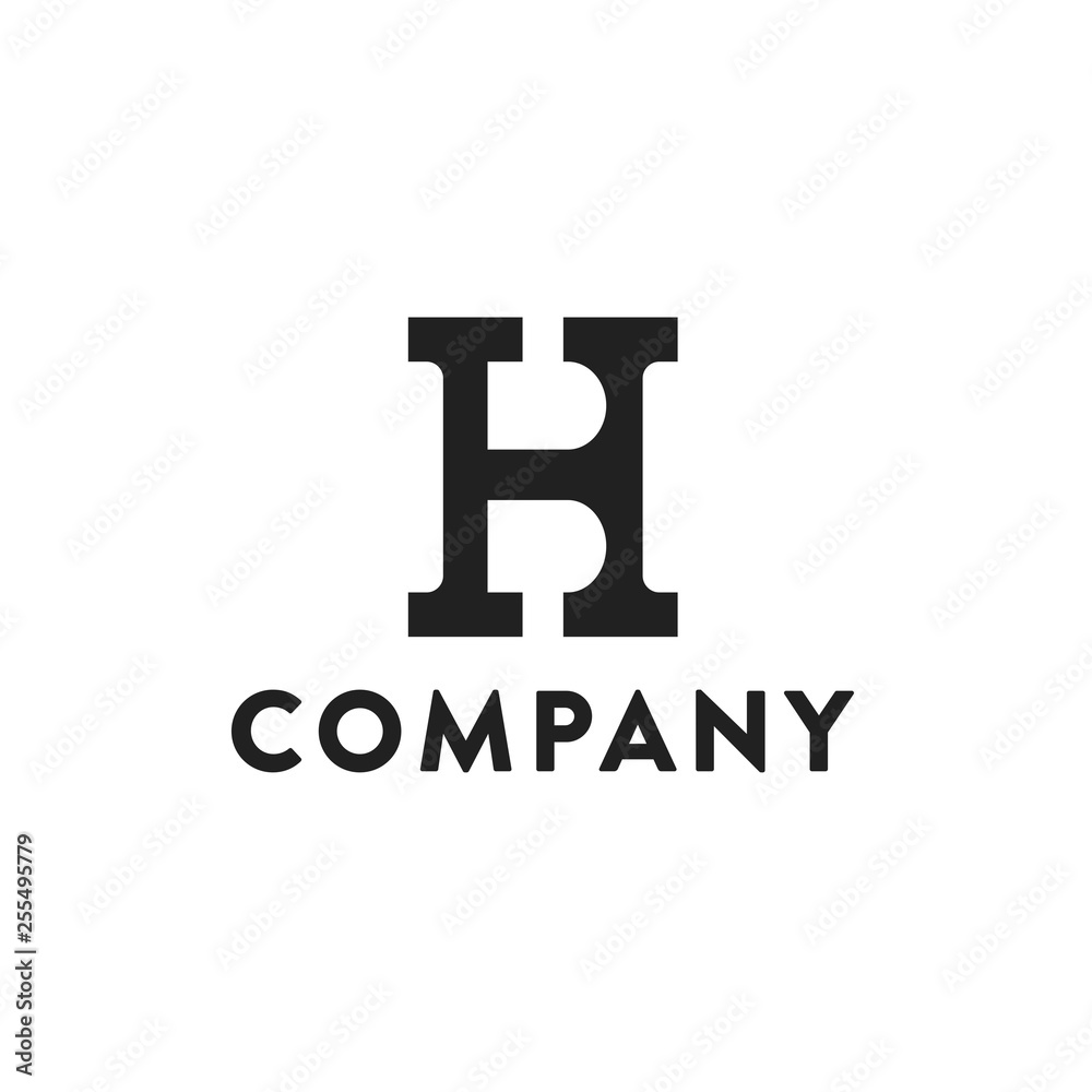 Initial / monogram letter HB icon logo design Initial / monogram letter HB icon logo design