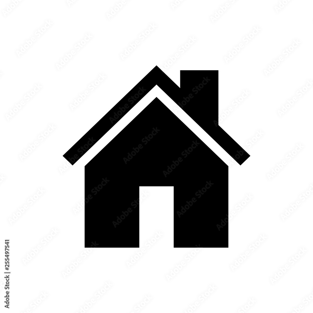 Home icon vector. House vector icon