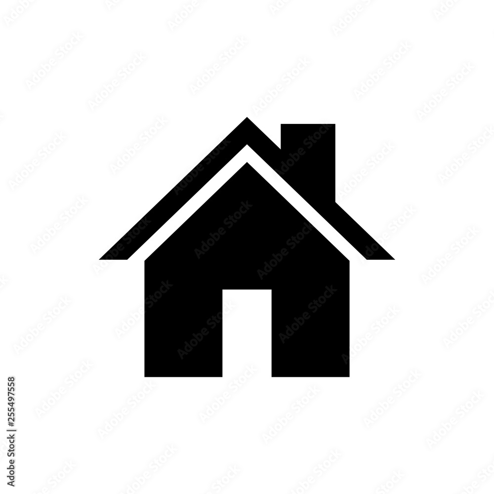Home icon vector. House vector icon
