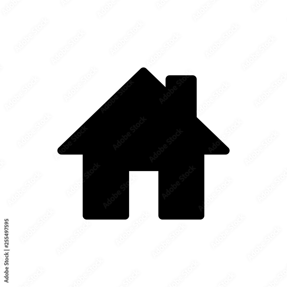 Fototapeta premium Home icon vector. House vector icon