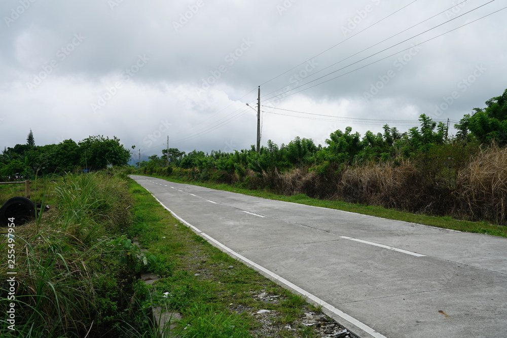 Rural road near Bacolod City, Philippines