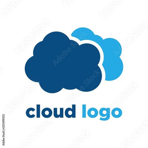 cloud logo design vector