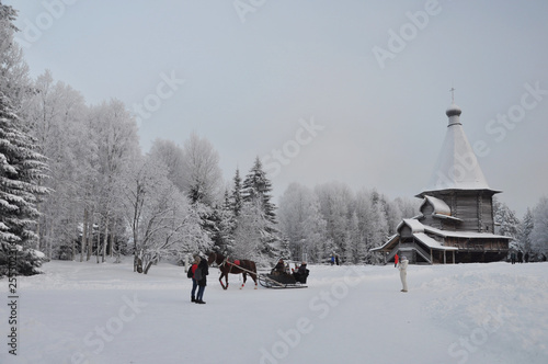 Snowy winter landscape in North Russia © Vic