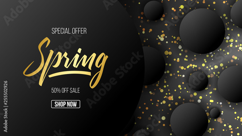 special offer gold spring luxury background