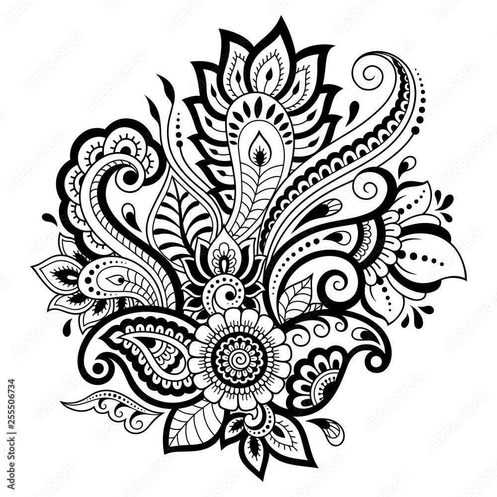 Simple arabic mehndi designs / black outline mehndi designs / mehndi designs  for hands - YouTube