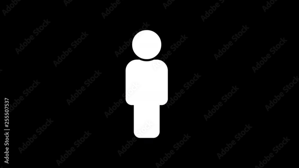 From the Glitch effect arises Male Sign . Then the TV turns off. Alpha channel Premultiplied - Matted with color black From the Glitch effect arises Male Sign . Then the TV turns off. Alpha channel Premultiplied - Matted with color black