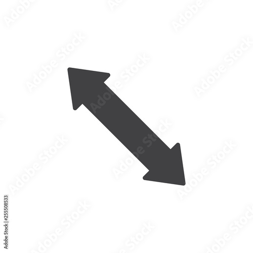 Divergent arrows vector icon. filled flat sign for mobile concept and web design. Resize cursor pointer glyph icon. Symbol, logo illustration. Pixel perfect vector graphics