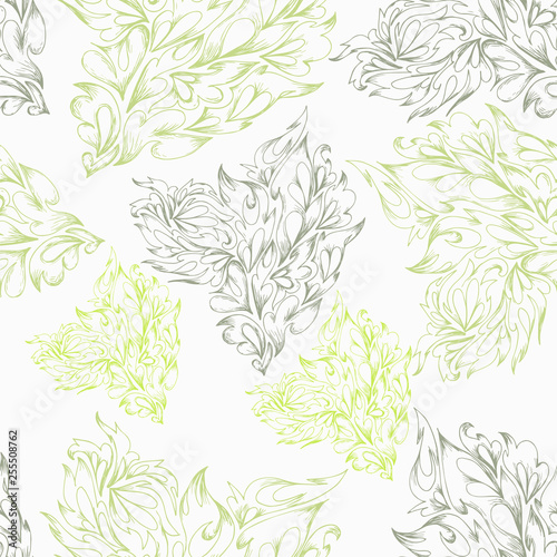 Retro floral seamless background