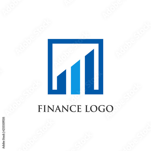 accounting, finance, logo design vector