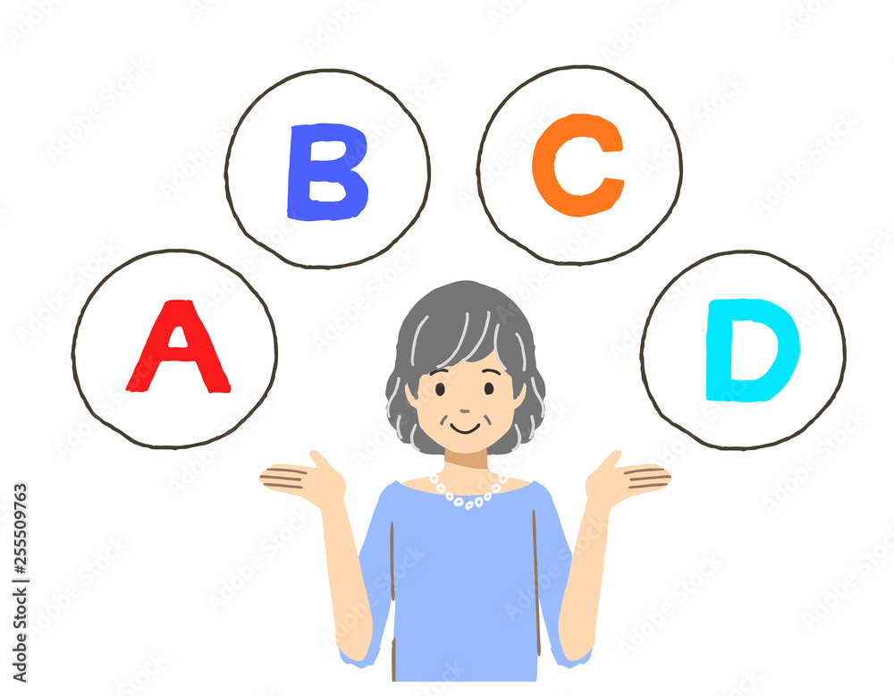 シニア女性　選択肢