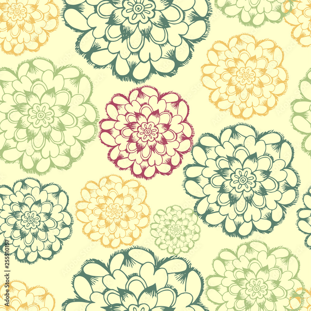 Abstract Elegance Seamless pattern with floral Abstract Elegance Seamless pattern with floral