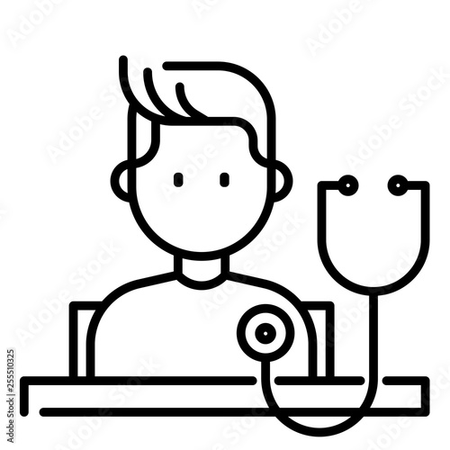 Outpatient department Line illustration