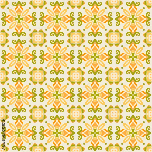 abstract yellow-green background, seamless pattern. vector illustration.