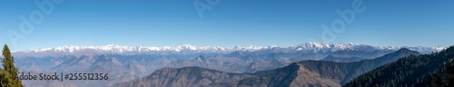 Shivalik Range of the Himalayas, Narkanda Valley, Himachal Pradesh- a panoramic view of the Shivalik Range taken from Hatu Peak