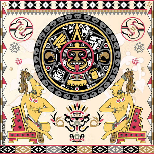 Set of ancient American ornaments