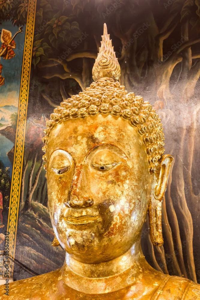 Buddha statue in the temple Thailand.