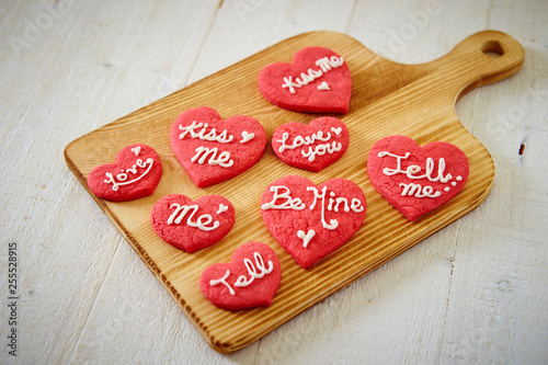 Heart shaped cookies