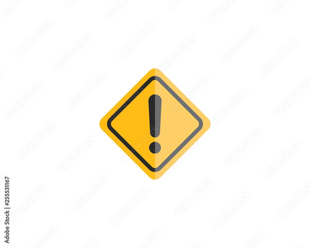 Warning icon vector