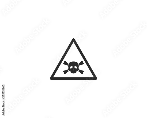 Warning icon vector