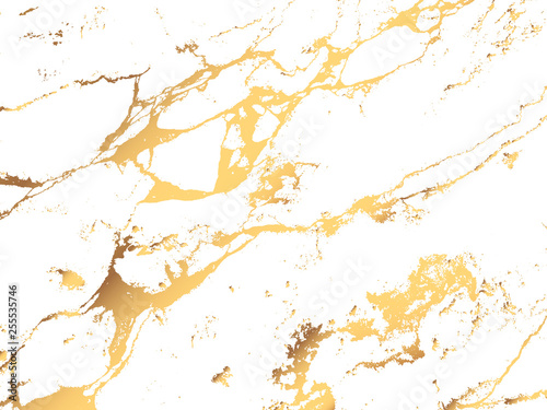 Marble golden stone texture. Vector glittering background with golden decoration. Luxury trendy cover