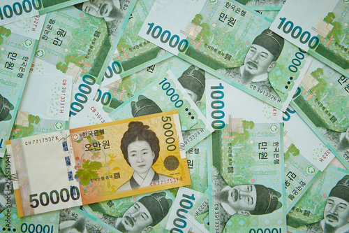 Korean won banknotes