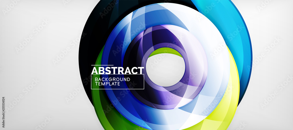 Glossy circles geometric background Glossy circles geometric background