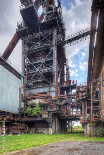 At the base of the blast furnace in Uckange photo